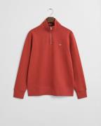 Gant Sweatshirt REG SHIELD HALF ZIP SWEAT met logoborduursel op borsth...