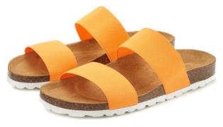 Vivance Slippers Sandaal, mule, open schoen, met comfortabel kurken vo...