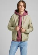 Jack & Jones Bomberjack JJERUSH met geribbelde kraag en zakken