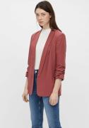 pieces Blouseblazer PCBOSELLA 3/4 BLAZER NOOS met plooidetail op de mo...