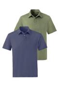 John Devin Poloshirt van speciale slub-garen kwaliteit (2-delig, Set v...