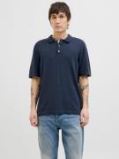 Jack & Jones Trui met korte mouwen JJEEMIL KNIT RELAXED POLO SS SN
