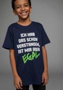 KIDSWORLD T-shirt ICH HAB DAS SCHON VERSTANDEN... Korte mouwen, basic ...
