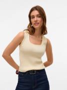 Vero Moda Gebreide top VMPOPPY SL SQUARE NECK TOP VMA NOOS