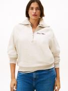 Tommy Hilfiger Curve Sweatshirt CRV CLASSIC SCRIPT FLEECE 1/2ZIP