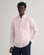 Gant Overhemd met lange mouwen REG POPLIN GINGHAM SHIRT met logoborduu...