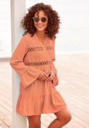 Lascana Lange blouse met kanten inzetstukken, tuniek, blousejurk, stra...