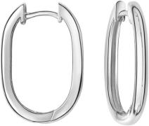 Firetti Paar creolen Sieraad Geschenk, Oorbellen ovaal, zilver 925