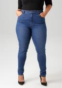 Aniston PLUS Skinny fit jeans regular taille - in subtiele used-wassin...