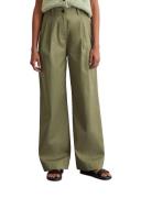 Marc O'Polo Bandplooibroek wijd, van twill, allrounder