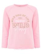 Zwillingsherz Sweatshirt Wild Side Of Life met used-look randen en kle...