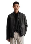 Marc O'Polo Leren jack in biker-stijl, kleine opstaande kraag, van lam...