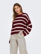 JDY Gebreide trui JDYJUSTY L/S STRIPE PULLOVER KNT NOOS