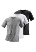 H.I.S T-shirt van katoen, perfect als ondershirt (set, 3-delig)