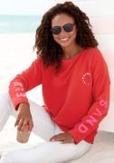 Elbsand Sweatshirt Anvor met logo-prints op de mouwen, sportief-casual