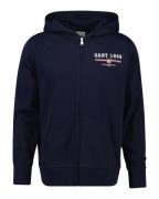 Gant Capuchonsweatvest GRAPHIC FULL ZIP HOODIE Kangaroozak, ribboorden...