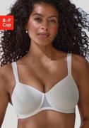 Lascana Minimizer-bh met beugel en cups van gedessineerd spacer-materi...