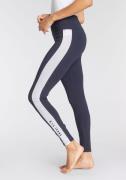 H.I.S Legging met witte strepen opzij en logoprint