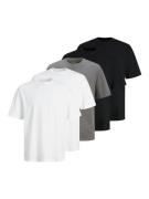 Jack & Jones Shirt met korte mouwen JJHUGO LOOSE TEE SS CREW NECK 5PK ...