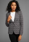 Laura Scott Korte blazer in trendy ruitjeslook