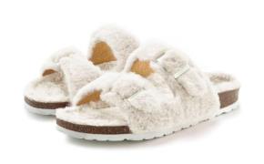 Vivance Slippers Pantoffel, slipper, pantoffel, met knuffelig, warm fa...