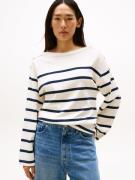 Tommy Hilfiger Shirt met lange mouwen LWK GOLD BUTTON BOAT-NK LS TEE