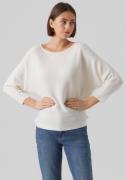 Vero Moda Trui met 3/4-mouwen VMNORA 3/4 BOATNECK BLOUSE NOOS