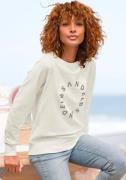 Elbsand Sweatshirt met frontprint, ronde hals, printpullover, casual-s...
