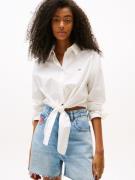 TOMMY JEANS Blouse met lange mouwen TJW LS TIE FRONT SHIRT