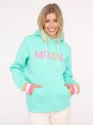 Zwillingsherz Hoodie Rahel Met contrastboorden en voorzak
