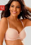 Lascana Bh met steuncups met beugel en grafische kant, dessous