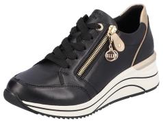 Remonte Sneakers met sleehak , vrijetijdsschoen, lage schoen, vetersch...