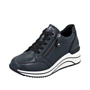 Remonte Sneakers met sleehak , vrijetijdsschoen, lage schoen, vetersch...