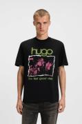 HUGO Blue T-shirt Nopix met fotoprint