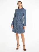 Tommy Hilfiger Blousejurk FOULARD FIT & FLARE KNEE DRESS