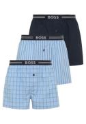 BOSS Boxershort 3P WOVEN BOXER met opening met knop (3 stuks)