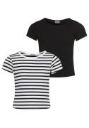 KIDSWORLD T-shirt 2-pack T-shirts in elastische ribkwaliteit (set, 2-d...