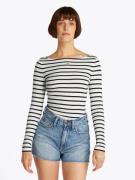 TOMMY JEANS Shirt met lange mouwen TJW BOAT NECK TOP LS