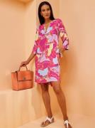 heine Gedessineerde jurk