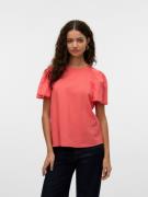 Vero Moda Blouse met korte mouwen VMPRETTY SS TOP WVN GA NOOS