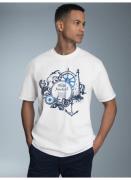 Trigema T-shirt TRIGEMA T-shirt met maritiem printmotief (1-delig)