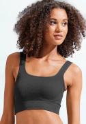 Lascana Crop-top - Seamless Top Naadloos top met ribstructuur