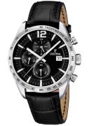 Festina Chronograaf F16760/4 Horloge, quartz, herenhorloge, leren band...