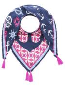 Zwillingsherz Modieus sjaaltje Sea Sun Sand met patroonmix en kwastjes