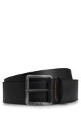 Boss Leren riem Jeeko_Sz40 met matte gesp