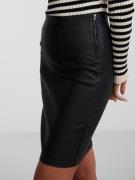 pieces Imitatieleren rok PCPARO HW COATED SKIRT/NOOS BC