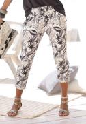 Buffalo Jerseybroek met all-over print en zakken, 7/8 broek, stoffen b...