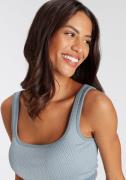 vivance active Crop-top -Sporttop met brede boord en jacquardpatroon