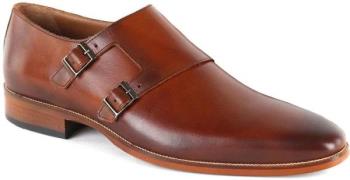 Suitable Double Monk Strap Schoen Cognac