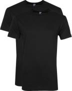 Alan Red Derby O-Hals T-Shirt Black (2Pack)